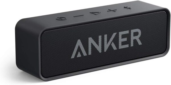 Anker Soundcore Bluetooth Speaker Upgraded Version with 24H Playtime, IPX5 Waterproof, Stereo Sound, 66ft Bluetooth Range, Built-In Mic, Portable Wireless Speaker for iPhone...