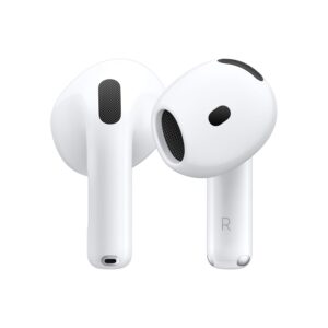 Apple AirPods 4 with Active Noise Cancellation, Wireless Earbuds, Bluetooth Headphones, Adaptive Audio, Transparency Mode, Personalised Spatial Audio, USB-C Charging Case,...