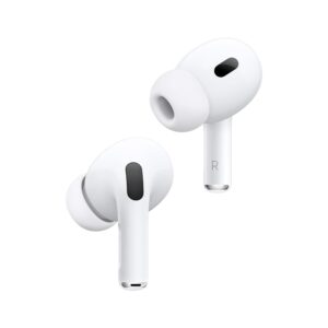 Apple AirPods Pro 2 Wireless Earbuds, Bluetooth Headphones, Active Noise Cancellation, Hearing Aid Feature, Transparency, Personalised Spatial Audio, High Fidelity Sound, H2...