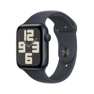 Apple Watch SE (2nd Gen) GPS 40mm Smartwatch with Midnight Aluminium Case with Midnight Sport Band - S/M. Fitness and Sleep Trackers, Crash Detection, Heart Rate Monitor, Retina...