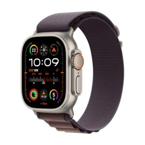 Apple Watch Ultra 2 [GPS + Cellular 49mm] Smartwatch with Rugged Titanium Case & Indigo Alpine Loop Medium. Fitness Tracker, Precision GPS, Action Button, Extra-Long Battery...