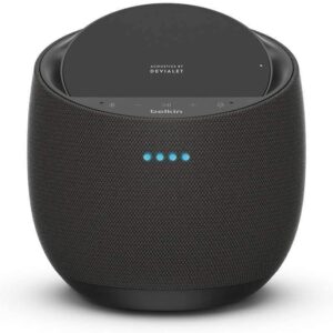 Belkin SoundForm Elite Hi-Fi Smart Speaker + Wireless (Voice-Controlled Bluetooth Speaker, Amazon Charger Alexa Speaker, Sound Technology by Devialet, AirPlay2 Enabled) - Black