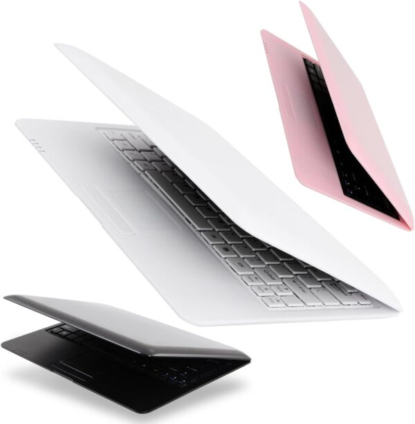 Bigmachine 10.1 Inch Portable Quad Core 8GB Computer Laptop Mini PC Android 6.0 Netbook Lightweight Notebook WiFi Webcam Netflix YouTube Player Flash (White)