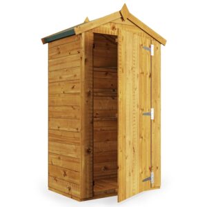 BillyOh 3 x 2 Garden Shed Log Store Master Tall Tool Storage Box with Floor, Apex Roof & Felt (3x2)