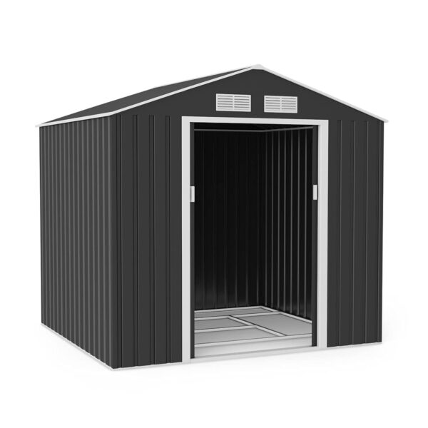 BillyOh Portland Apex Garden Storage Shed, Dark Grey (7x6 ft)
