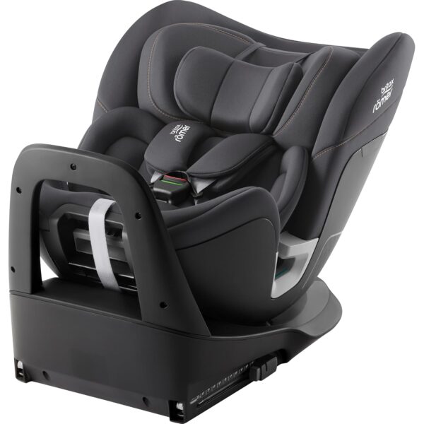 BRITAX RÖMER Child Car Seat Britax Römer Rider, for Children from 40-125 cm (i-Size) with ISOFIX and Support Leg, Birth - 7 Years, Midnight Grey