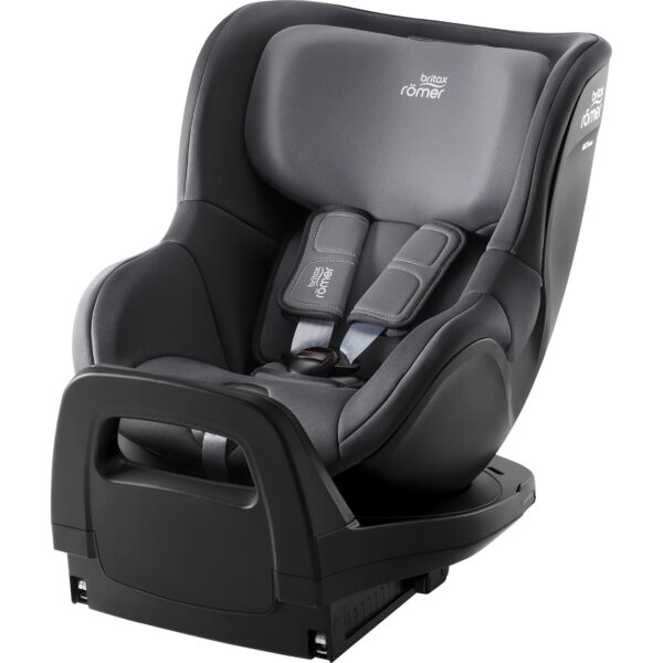 BRITAX RÖMER Child Car Seat DUALFIX M i-Size, for Babys and Children from 61-105 cm (i-Size) with ISOFIX, 3 Months - 4 Years, Midnight Grey