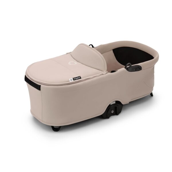 Bugaboo Dragonfly Bassinet, Carrycot with Aerated Mattress and Apron, One Hand Easy Fold with Pram in Any Position, Compatible Dragonfly City Stroller, Desert Taupe