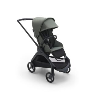 Bugaboo Dragonfly City Pushchair, Lightweight Compact Baby Stroller with One Hand Easy Fold in Any Position, Full Suspension, XL Underseat Basket, Black Chassis and Forest Green...