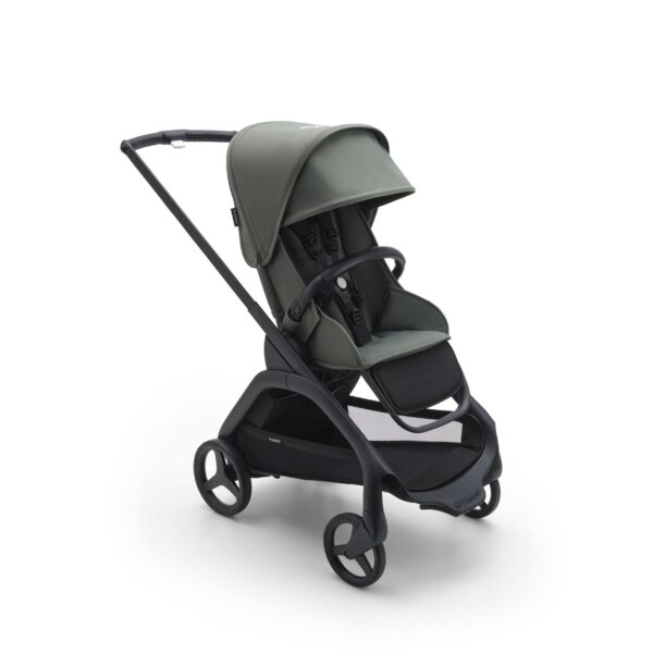 Bugaboo Dragonfly City Pushchair, Lightweight Compact Baby Stroller with One Hand Easy Fold in Any Position, Full Suspension, XL Underseat Basket, Black Chassis and Forest Green...