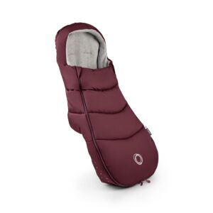 Bugaboo Footmuff, Must-Have Pushchair Accessory, All-Season and Waterproof, Warm and Breathable Cosy Toes in Dark Cherry