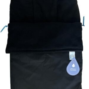 Buggysnuggle x Roma Universal Explorer Waterproof Baby Stroller Footmuff | 2-in-1 Seat Liner & Pushchair Footmuff to Keep Baby Warm & Dry, Black