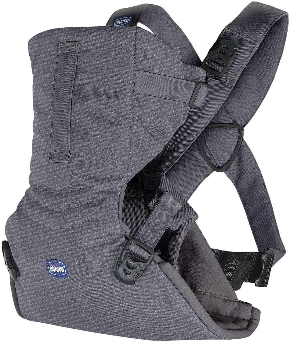 Chicco Easyfit Baby Carrier, Moon Grey | Birth - 9kg, Comfortable Baby Carrier, Fully Adjustable, Front & Rear Facing