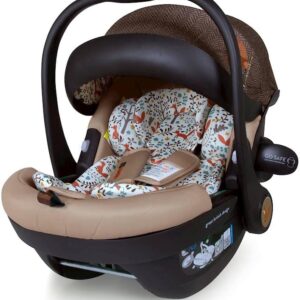 Cosatto Acorn Baby Car Seat - 0-15 Months, iSize, ISOFIX, Rearward Facing, Side Impact Protection, UPF 100+ Canopy (Foxford Hall)
