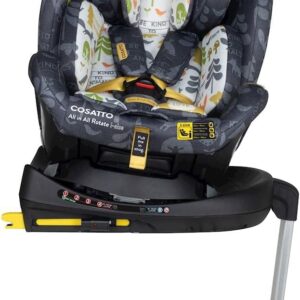 COSATTO All in All 360 Rotate i-Size Car Seat - 360° Swivel, Group 0+123, 0-36 kg, 0-12years, ISOFIX, ERF, Anti-Escape (Nature Trail Shadow)