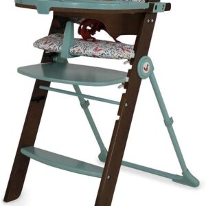 Cosatto Wooden Waffle Highchair - 6 Months -100kg, Multi Height Seat, Foldable, Self Standing, Adjustable Footrest, Removeable & Washable Tray & Seat Pads (Foxford Hall)
