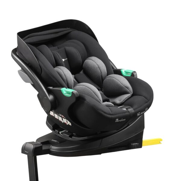 Cozy N Safe Avalon i-Size 360 Rotating Infant Car Seat (40–87cm or 0-15m), Lie-Flat Recline, Rear Facing, Adjustable Headrest, 3-Point Harness, Luxurious Padding, Compatible...