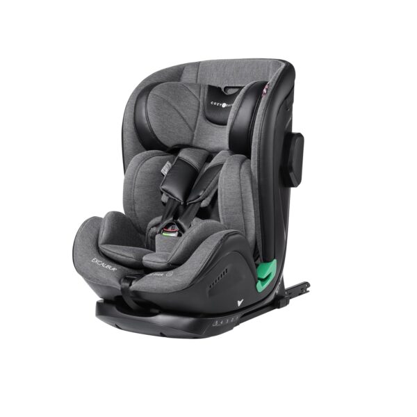 Cozy N Safe Excalibur i-Size Child Car Seat (76-150cm), Extended Harness(up to 125cm), 5 Recline Positions, Side Impact Protection, Adjustable Headrest, Toddler Insert, Washable...