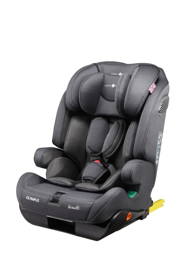 Cozy N Safe Olympus i-Size Car Seat (15m-12yrs), ISOFix, Side Impact Protection, 5-Point Harness (up to 105cm), High-Back Booster (up to 150cm), Adjustable Headrest, Washable...