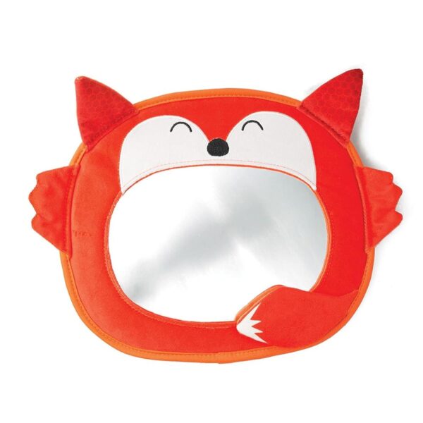 Diono Easy View Fox Character Safety Baby Car Mirror for Newborn Infant, Crystal Clear View with Shatterproof, Certified Crash Tested, Universal Attachment