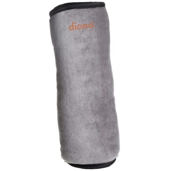 Diono Seat Belt Pillow for Kids, Super Soft Car Seat Belt Cover Travel Pillow for Head, Neck, Shoulder in Car, Universal Fit, Gray