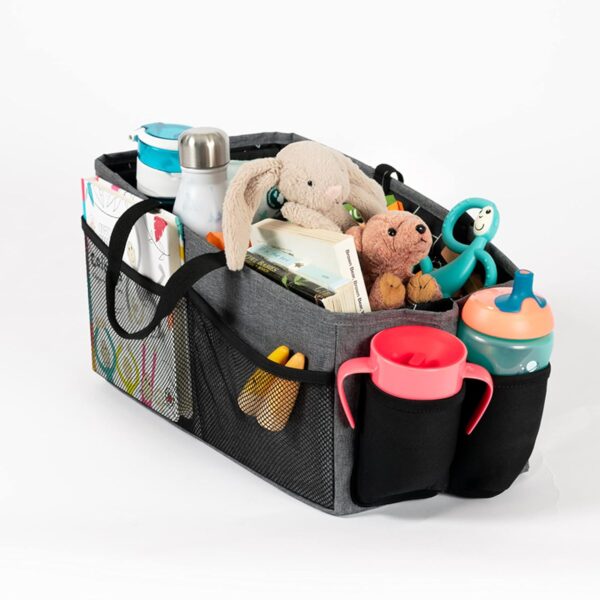 Diono Travel Pal XL Back Seat Car Organizer, 12 Compartments for Kids and Pet Toys, Insulated Drink Holder, Dividable Storage, Reinforced Carry Handles, Collapsible Car...