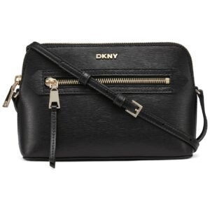 DKNY Women Bryant Ave Tz Demi Crossbody Handbag, Blk/Gold, Medium