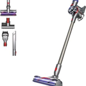 Dyson V8 Animal Vacuum Cleaner without cable with 2 Modes Aspiration, 115 W, 87 Circuit Breaker, Stainless Steel, 2 Speeds, Grey 248367-01