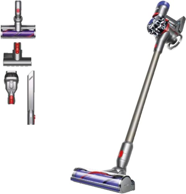Dyson V8 Animal Vacuum Cleaner without cable with 2 Modes Aspiration, 115 W, 87 Circuit Breaker, Stainless Steel, 2 Speeds, Grey 248367-01