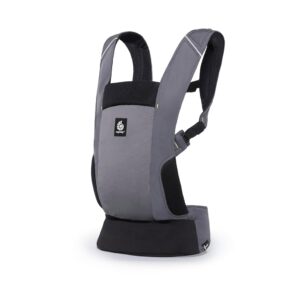 Ergobaby Away Baby Carrier, Travel Carrier for Babies and Toddlers (5.4-15.9 kg), 2-Position Carrier, Back Carrier, Baby Carrier, Graphite Grey