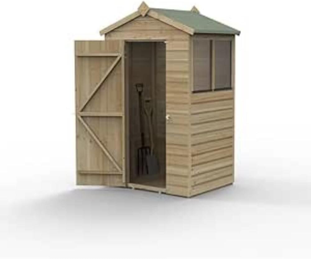 Forest Garden Beckwood 4x3 Apex Shed - 2 Windows