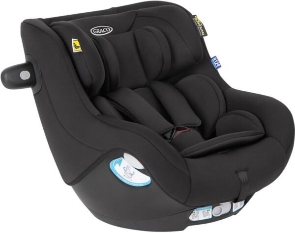 Graco SnugGo i-Size R129 Convertible car seat, Suitable from 40-105cm (Birth to Approx. 4 Years), Must be Used with SnugTurn i-Size R129 360º Rotating Base, Midnight Fashion
