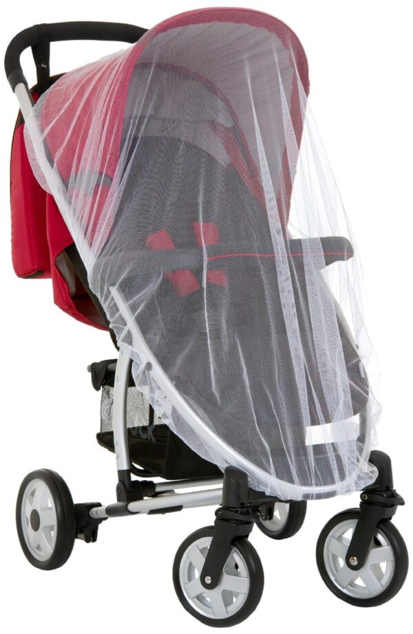 Hauck Protect Me Universal Mosquito Net for Infant Car Seats, Prams, Pushchairs and Travel Cots, Insect Net with Elastic Edging, White