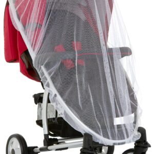 Hauck Protect Me Universal Mosquito Net for Infant Car Seats, Prams, Pushchairs and Travel Cots, Insect Net with Elastic Edging, White