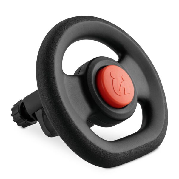 hauck Steering Wheel for Pushchairs, Black - Hooks onto The Front Bar, Steering Wheel Driving Simulator for Children from 6 Months, Universal