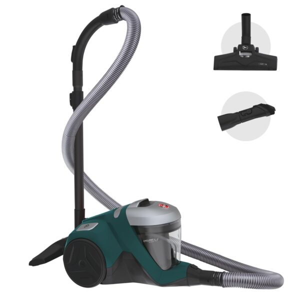 Hoover H-POWER 300 Cylinder Vacuum Cleaner - Powerful Cyclonic, Lightweight, Long Reach and Extra Stretch Hose Perfect for Stairs, Allergy Hepa H13 Filter, Large 2L Capacity,...
