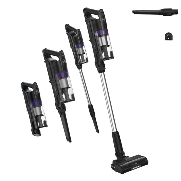 Hoover HF1 Plus Cordless Stick Vacuum Cleaner with Turbo Suction Mode, Up to 45 Min Runtime, Rechargable, Multi-Floor Nozzle, Anti Hair Wrap, Handheld Capability, 165w [HF1PZ10H]