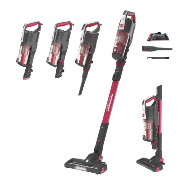 Hoover HF522LHM 39400963, H-Free 500 Lite HF522LHM-Cordless Broom Vacuum Cleaner, Storage 69 cm, 45mins Removable Battery, Direct Pulse Motor, Cyclonic, Complete Set...