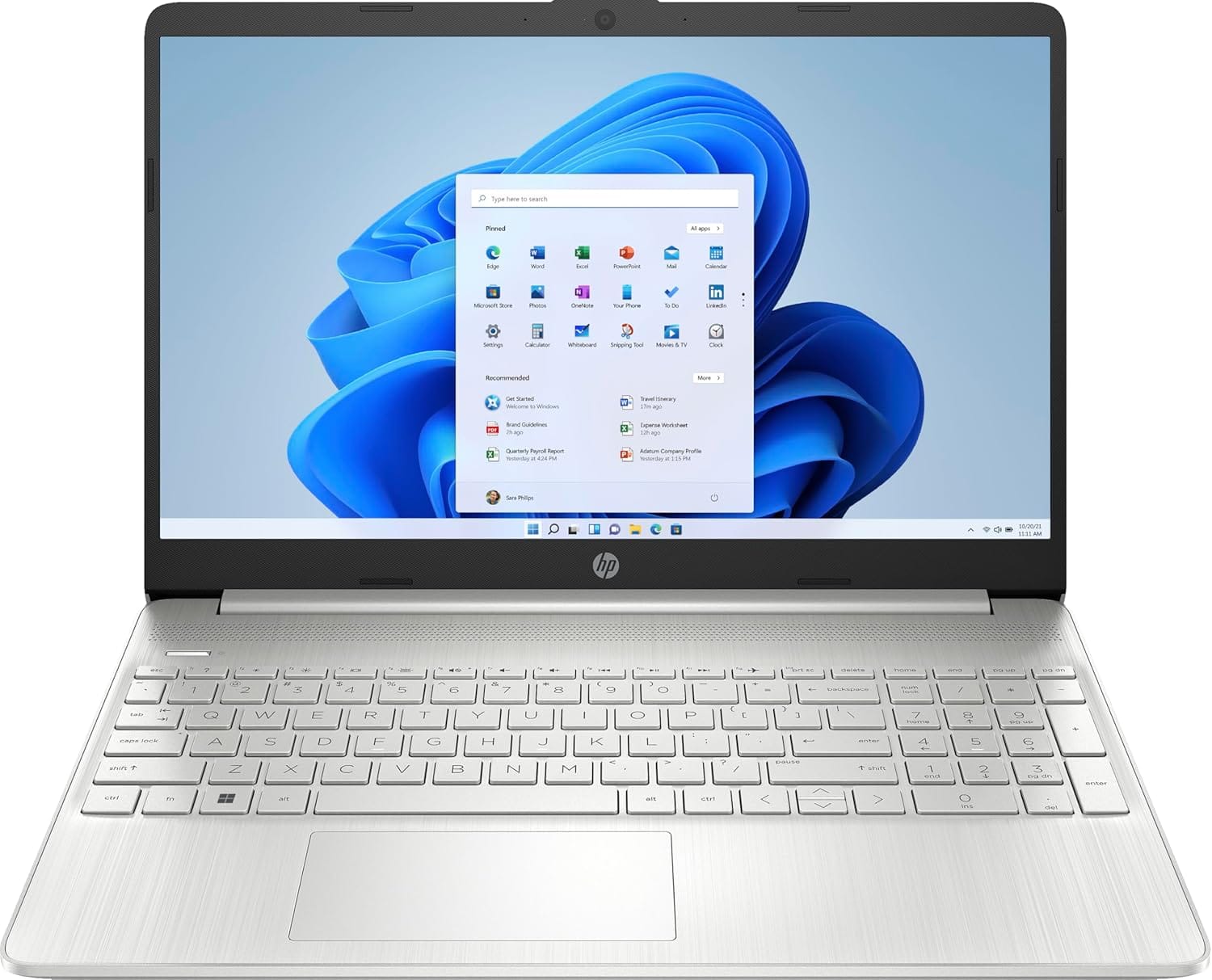 HP Laptop 15s-fq5020na 15.6” FHD – i3-1215U (6 Cores, 4.4GHz), 512GB PCIe Gen 4.0x4 NVMe, 8GB DDR4, SD Card Reader, Intel UHD Graphics, WIFI 5 & BT 4.2, UK Keys, HD Webcam,...