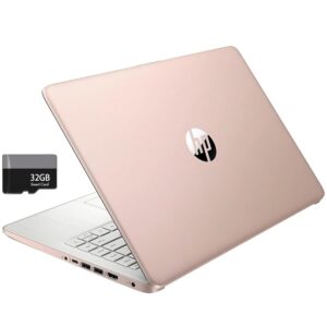 HP Stream 14 Inch HD Laptop, Intel Celeron N4020 Processor, 16GB DDR4 RAM, 64GB SSD, Intel HD Graphics, 720p, 1 Year Office 365, Rose Gold, Win 11 S, Alpacatec MicroSD