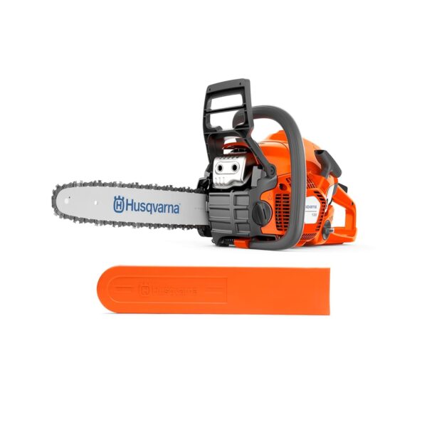 Husqvarna Husqvarna 130 Chainsaw for Home and Garden Use Powerful and Lightweight with 35 cm Bar and X-Torq Motor, 38 cm³, 1.5 kW and Only 4.7 kg Weight