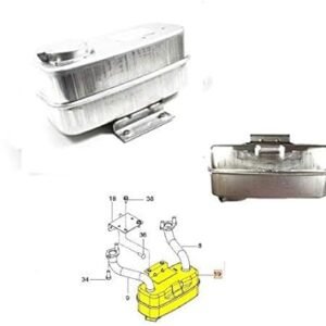 Husqvarna OEM Lawn Mower Twin Muffler 539131604 Fits MZ5225