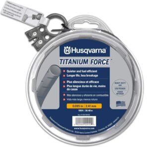 Husqvarna Titanium Force String Trimmer Lines, Blue/Gray