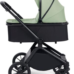 Ickle Bubba Altima All-in-One Travel System & Stratus i-Size Car Seat with ISOFIX Base – Suitable from Birth to 22kg (Approx. 4 Years*), One-Hand Fold, Adjustable Handle & Large...