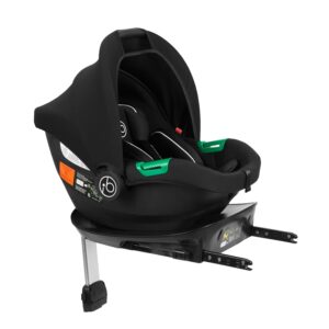 Ickle Bubba Cirrus i-Size Car Seat and ISOFIX Base – R129 Safety Standard, Side-Impact Protection, Lightweight (3.3kg), One-Hand Adjustable Headrest, UPF 50+ Hood