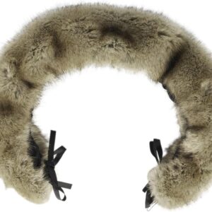 Ickle Bubba Universal Faux Fur Hood Trim – Soft Luxury Faux Fur Stroller Accessory, Easy to Attach to All Prams & Pushchairs (Brown)