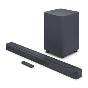 JBL Bar 500 Speaker 5.1 Channel 590 W Surround Sound Home Entertainment Bar with Subwoofer, Dolby Atmos, MultiBeam and Built-In Wi-Fi, Black