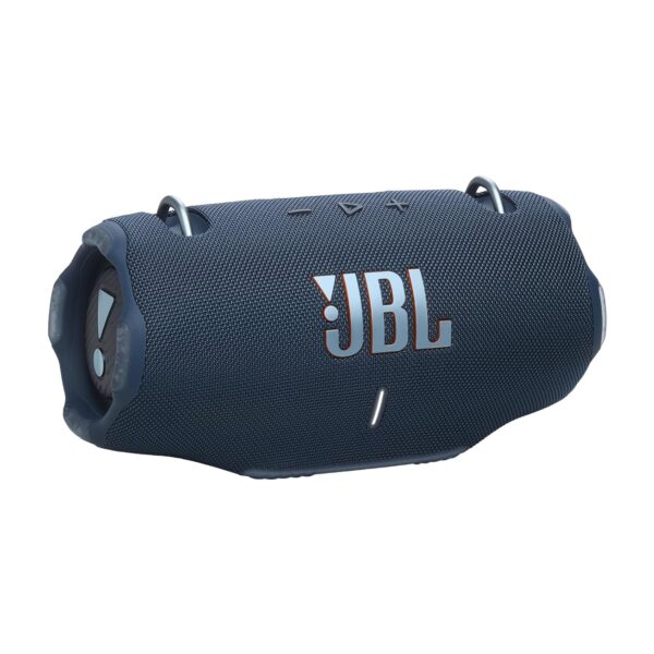 JBL Xtreme 4 Portable Bluetooth Speaker with JBL Pro Sound and Convenient Shoulder Strap, IP67 Waterproof, Built-In Power Bank, Blue, UK Plug (Type G)