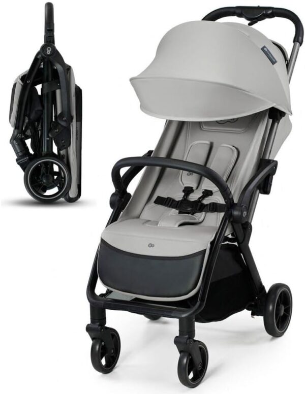 kkkinderkraft APINO Pushchair Cane, Ultra Light, Foldable, Waterproof, from Birth and Up to 22 kg, Loaded Basket - Extra 2 kg, Lightweight (7.5 kg), Adjustable, 5-Point Harness,...