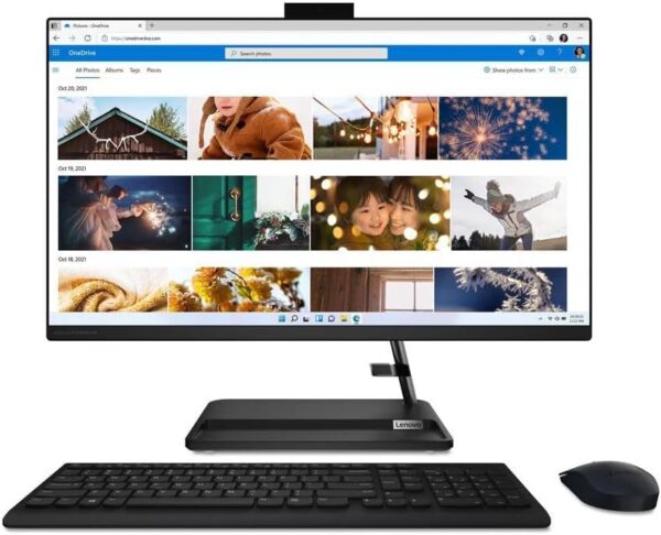 Lenovo IdeaCentre AIO 3 27ALC6 2024 AIO Desktop/AMD Radeon Graphics 27" 1920x1080 Touch/AMD Ryzen 5 7530U 6 Cores / 64GB DDR4 4TB SSD M.2/Wi-Fi/Windows 10 / Jet Black / 32GB USB